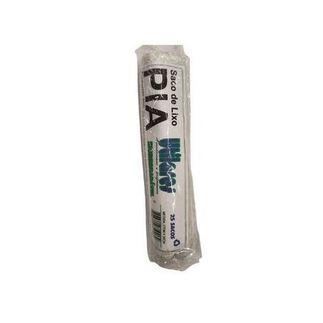 Saco lixo utilares branco para pia 27cm x 30cm c/25un
