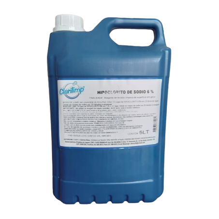 HIPOCLORITO DE SÓDIO 6% 5L CLARILIMP