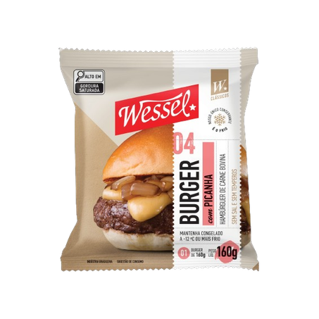 Hamburguer picanha wessel 160g