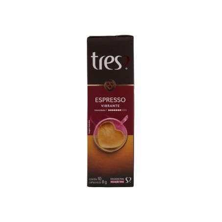 Cápsula 3 Corações Espresso Vibrant C/10 80g