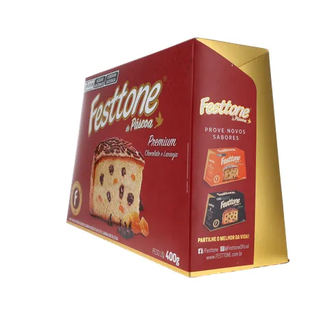 Panettone de Páscoa Festtone Chocolate e Laranja Cristalizada 400G 360-24