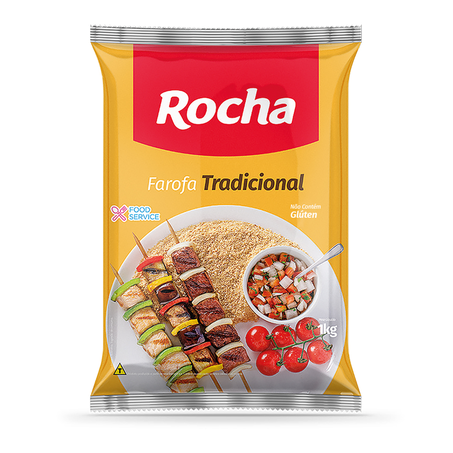 Farofa Tradicional Rocha 1Kg