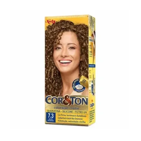 Tinta cab niely cor&ton louro dourado 7.3