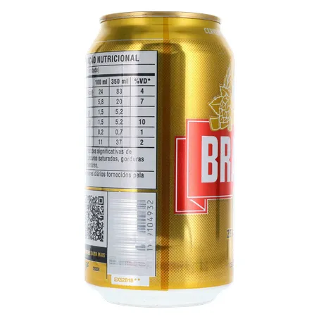 Cerveja Brahma Zero Álcool Lata 350Ml 360-3