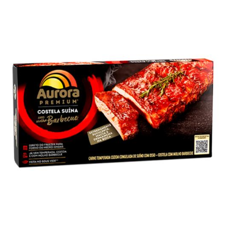COSTELA SUINA BARBECUE AURORA PREMIUM 900GR