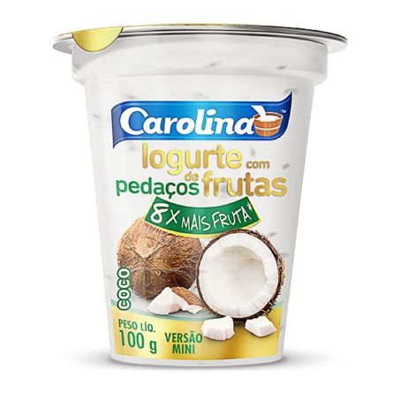 Bebida Láctea Carolina Coco com Pedaços Embalagem 100G