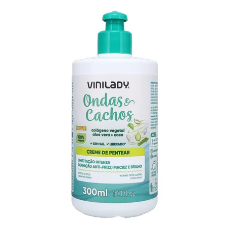 Creme P/Pentear Vinilady Ondas e Cachos 300ml 360-1