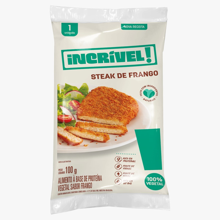 Steak de Frango 100 Vegetal Incrível 100g