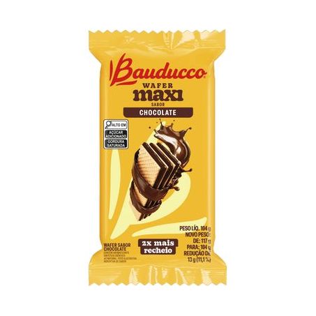 BISC.BAUDUCCO WAFER MAXI CHOCOLATE 117G