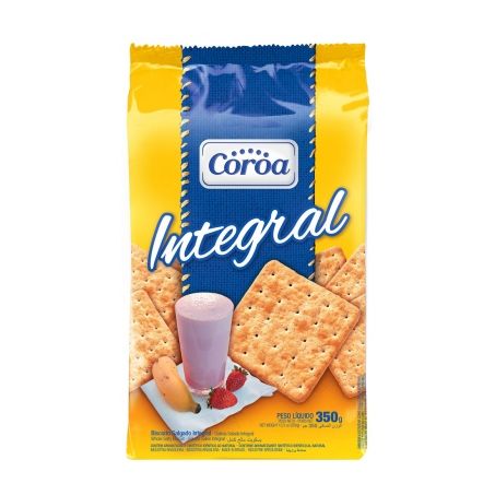Biscoito coroa 350g integral