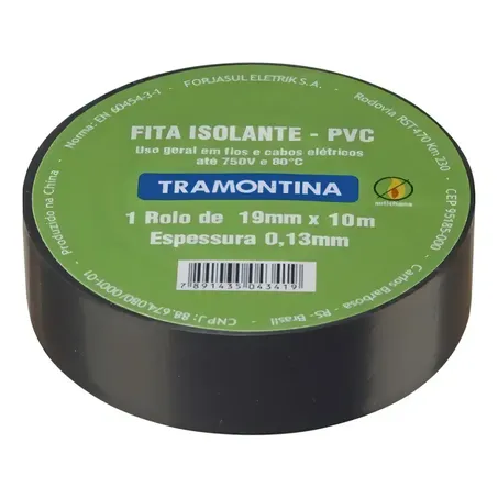 Fita Isolante Pvc 10m Tramontina 18x19mm