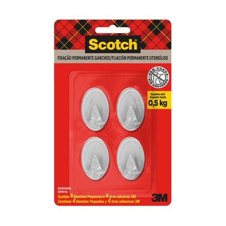 Gancho scotch brite branco c/4
