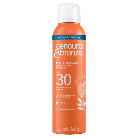 Protetor Solar Cenoura & Bronze 200ml - FPS 30