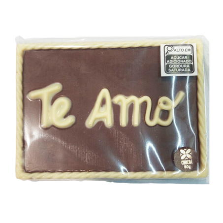 PLACA CHOCOA 80G TE AMO
