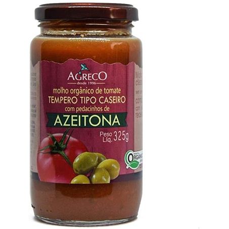 Molho tomate c/azeit org agreco vd 325g
