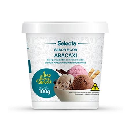 PO SORVETE SELECTA 100G ABACAXI