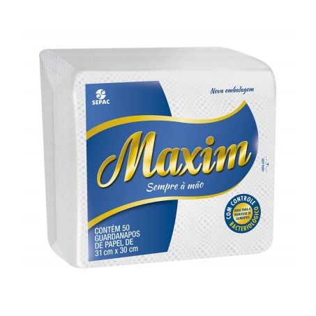 GUARDANAPO 31X30 MAXIM C/48