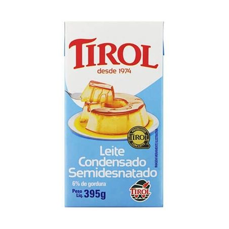 Leite condensado tirol semi tp 395g