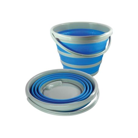 Balde dobrável azul bompack 10l