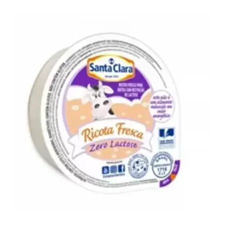 Ricota Fresca Sem Lactose Santa Clara kg