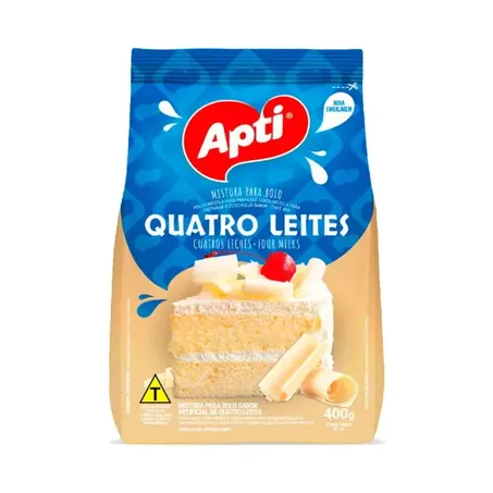 Bolo apti sachet 400gr quatro leites