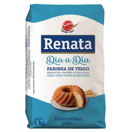 Farinha de trigo renata 1kg dia a dia pa