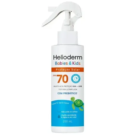 Protetor Solar Helioderm 200ml Spray Fps70 Babies  Kids