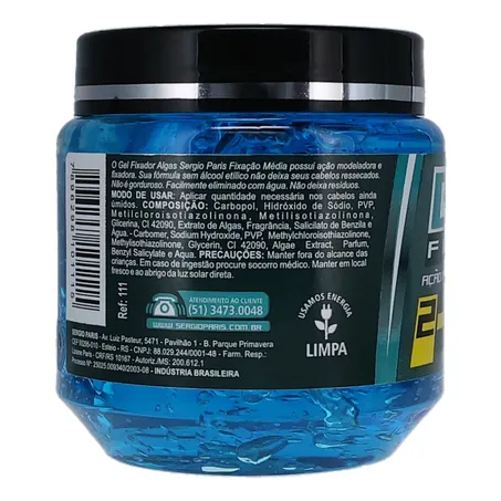 Gel fixador sergio paris azul perf.med 240g 360-25