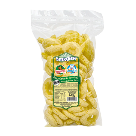 Biscoito marquez rosquinha polvilho cebola salsa 140g.
