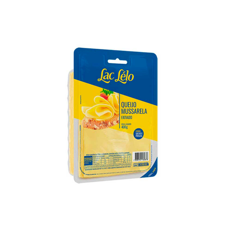 Queijo Lac Lelo Mussarela Fatiado 400g
