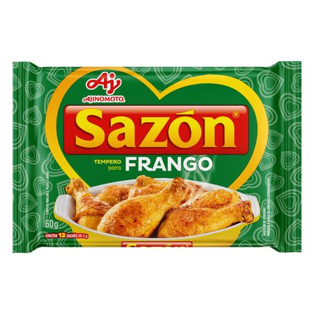 Tempero para frango sazón pacote com 12 unidades