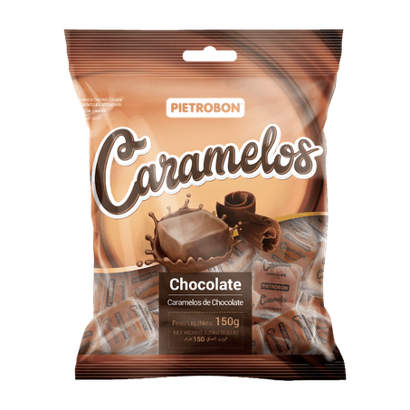 Balas pietrobon caramelo chocolate 100g