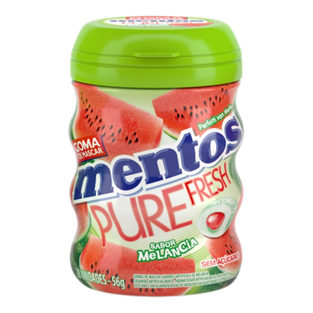Mentos melancia 56gr verde e vermelho gf