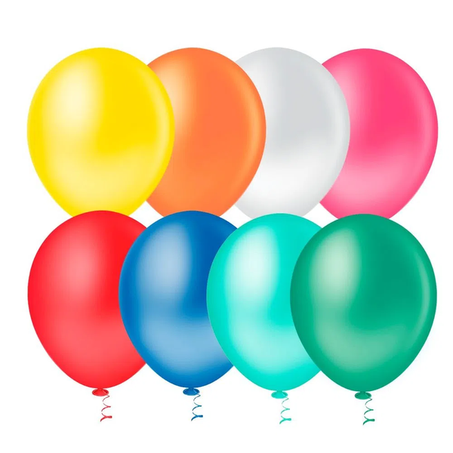 BALÃO LISO JOY 8.0 SORTIDO 50UN