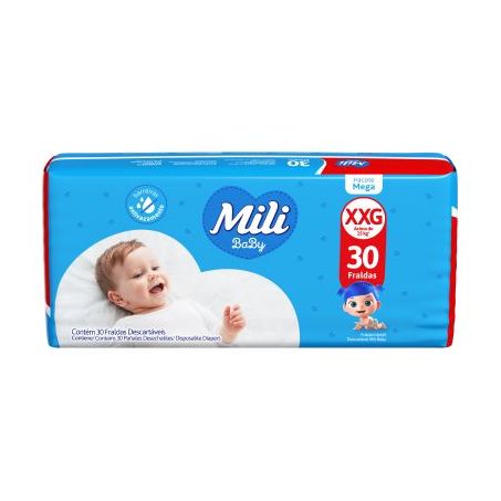 Fralda Desc Mili 28un Baby Mega Xxg