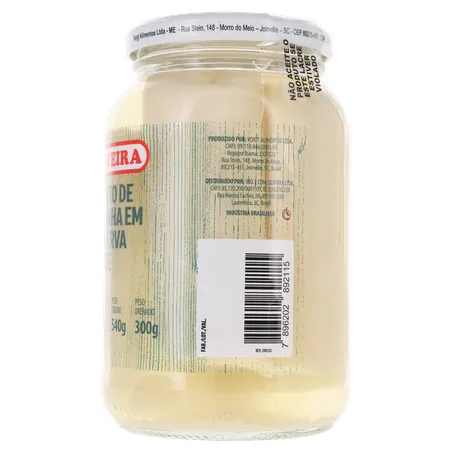 PALMITO PUPUNHA OLIVEIRA TOLETE VIDRO 300G 360-7