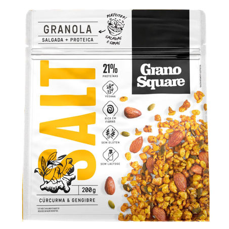 Granola Salgada Cúrcurma e Gengibre GranoSquare 200g