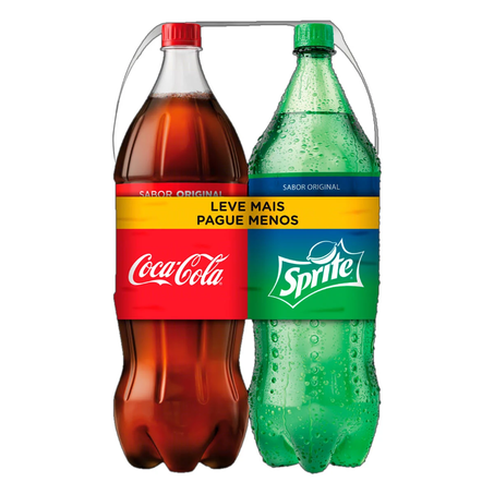Refrig coca cola + sprite 2l pet