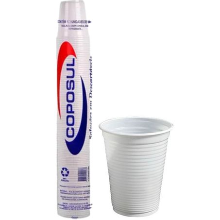 Copo coposul 100un descartavel 180ml translucido (agua)
