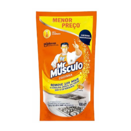 Limpador mr musculo cozinha refil 400ml*