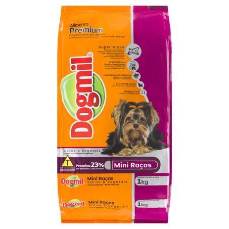RAÇÃO PARA CÃES ADULTOS RAÇAS PEQUENAS CARNE COM VEGETAIS DOGMIL