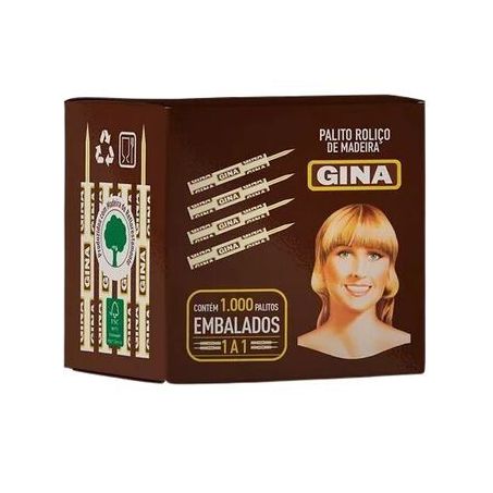 Palito dente gina c/1000und