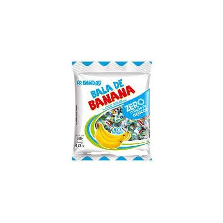 Bala Berbau Zero Banana Pacote 140g 