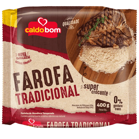 Farofa caldo bom 400gr mandioca