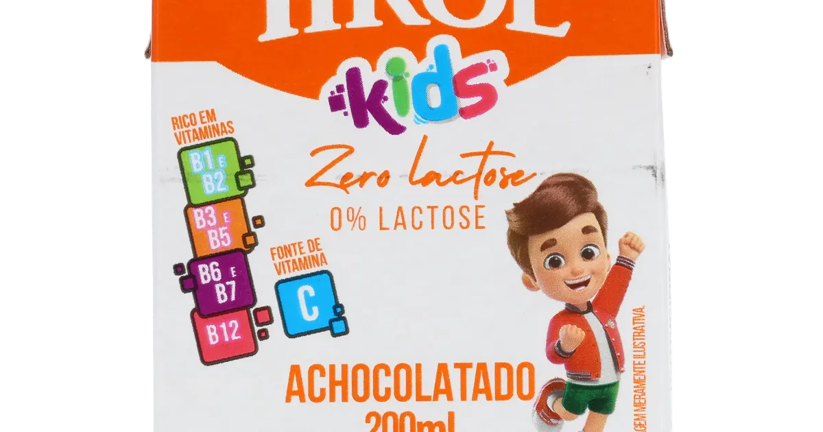 Bebida Láctea UHT Tirol Tirolzinho Chocolate Zero Lactose Caixa 200ml