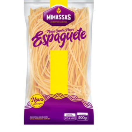 Massa mimassas congelada 500g espaguete