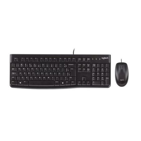 TECLADO E MOUSE C/ FIO USB MK120 PRETO LOGITECH