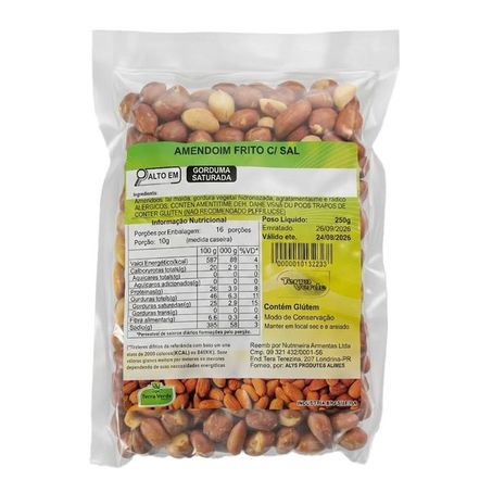 AMENDOIM FRITO COM SAL 250G