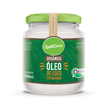 ÓLEO DE COCO QUALICOCO 200ML EXTRA VIRGEM ORGÂNICO
