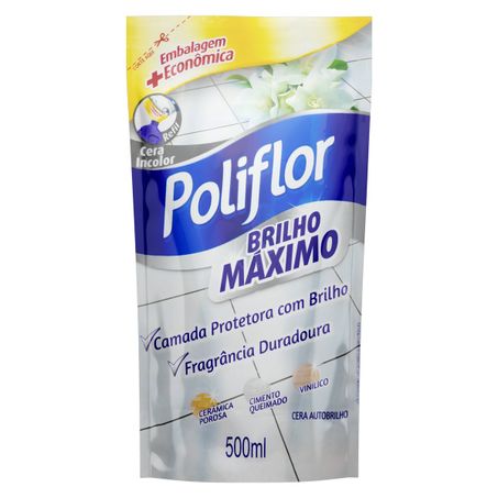 CERA LÍQUIDA AUTOBRILHO INCOLOR POLIFLOR BRILHO MÁXIMO SACHÊ